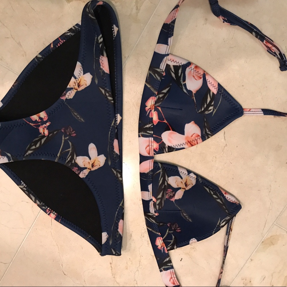 Triangle floral Bikini Set